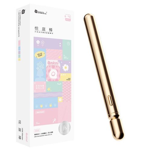 玉森妍迷你AV震动棒女用高潮自慰器夫妻床上调教性玩具便携后庭肛塞 香槟金-震动款413000280